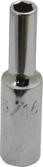 Proto - 3/16", 1/4" Drive, Deep Hand Socket - 6 Points, 2" OAL, Chrome Finish - Apex Tool & Supply