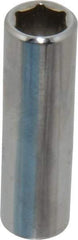 Proto - 3/8", 1/4" Drive, Deep Hand Socket - 6 Points, 2" OAL, Chrome Finish - Apex Tool & Supply