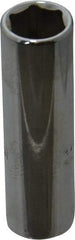 Proto - 1/4" Drive, Deep Hand Socket - 6 Points, 1-15/16" OAL, Chrome Finish - Apex Tool & Supply