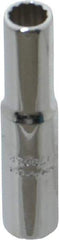 Proto - 1/4", 1/4" Drive, Deep Hand Socket - 12 Points, 2" OAL, Chrome Finish - Apex Tool & Supply