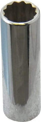 Proto - 7/16", 1/4" Drive, Deep Hand Socket - 12 Points, 2" OAL, Chrome Finish - Apex Tool & Supply