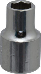 Proto - 5/16", 3/8" Drive, Standard Hand Socket - 6 Points, 1-3/32" OAL, Chrome Finish - Apex Tool & Supply