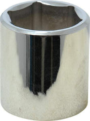 Proto - 7/8", 3/8" Drive, Standard Hand Socket - 6 Points, 1-5/16" OAL, Chrome Finish - Apex Tool & Supply
