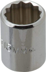 Proto - 3/8" Drive, Standard Hand Socket - 12 Points, 1-1/8" OAL, Chrome Finish - Apex Tool & Supply