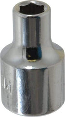 Proto - 3/8" Drive, Standard Hand Socket - 6 Points, 1-3/32" OAL, Chrome Finish - Apex Tool & Supply