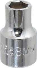 Proto - 3/8" Drive, Standard Hand Socket - 12 Points, 2-1/8" OAL, Chrome Finish - Apex Tool & Supply