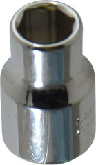 Proto - 3/8" Drive, Standard Hand Socket - 6 Points, 1-3/32" OAL, Chrome Vanadium, Chrome Finish - Apex Tool & Supply