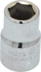 Proto - 3/8" Drive, Standard Hand Socket - 6 Points, 1-3/32" OAL, Chrome Finish - Apex Tool & Supply