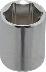 Proto - 3/8" Drive, Standard Hand Socket - 12 Points, 1-3/16" OAL, Chrome Finish - Apex Tool & Supply