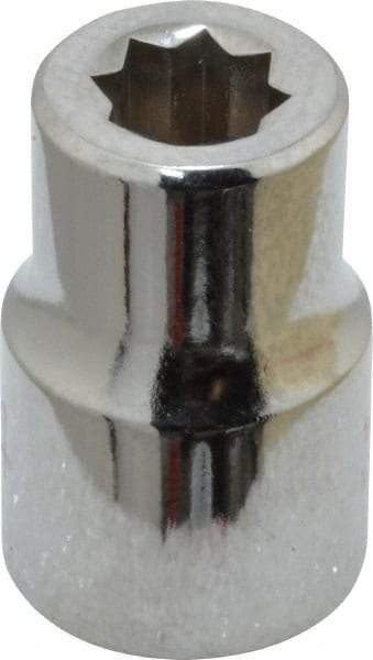 Proto - 1/4", 3/8" Drive, Standard Hand Socket - 8 Points, 1-5/64" OAL, Chrome Finish - Apex Tool & Supply