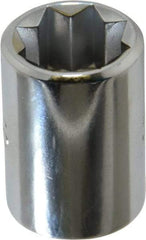 Proto - 7/16", 3/8" Drive, Standard Hand Socket - 8 Points, 1-5/64" OAL, Chrome Finish - Apex Tool & Supply