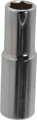 Proto - 3/8", 3/8" Drive, Deep Hand Socket - 6 Points, 2-1/8" OAL, Chrome Finish - Apex Tool & Supply