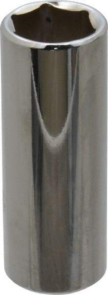 Proto - 9/16", 3/8" Drive, Deep Hand Socket - 6 Points, 2-1/8" OAL, Chrome Finish - Apex Tool & Supply