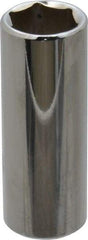 Proto - 9/16", 3/8" Drive, Deep Hand Socket - 6 Points, 2-1/8" OAL, Chrome Finish - Apex Tool & Supply