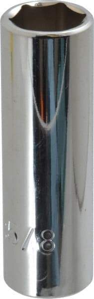 Proto - 5/8", 3/8" Drive, Deep Hand Socket - 6 Points, 2-3/4" OAL, Chrome Vanadium, Chrome Finish - Apex Tool & Supply