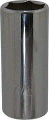 Proto - 7/8", 3/8" Drive, Deep Hand Socket - 6 Points, 2-3/4" OAL, Chrome Finish - Apex Tool & Supply