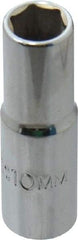 Proto - 3/8" Drive, Deep Hand Socket - 6 Points, 2-1/8" OAL, Chrome Vanadium, Chrome Finish - Apex Tool & Supply