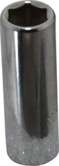 Proto - 3/8" Drive, Deep Hand Socket - 6 Points, 2-1/8" OAL, Chrome Finish - Apex Tool & Supply