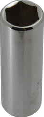 Proto - 3/8" Drive, Deep Hand Socket - 6 Points, 2-1/8" OAL, Chrome Finish - Apex Tool & Supply