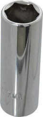 Proto - 3/8" Drive, Deep Hand Socket - 6 Points, 2-3/4" OAL, Chrome Finish - Apex Tool & Supply