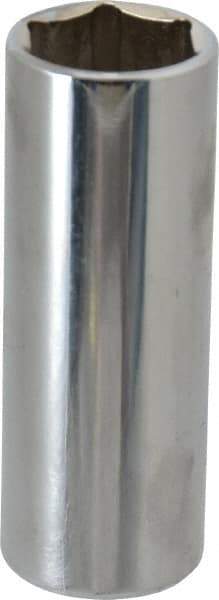 Proto - 3/8" Drive, Deep Hand Socket - 6 Points, 2-3/4" OAL, Chrome Finish - Apex Tool & Supply