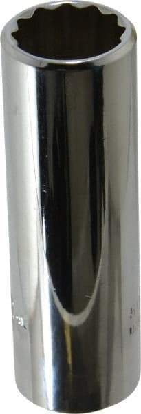 Proto - 5/8", 3/8" Drive, Deep Hand Socket - 12 Points, 2-3/4" OAL, Chrome Vanadium, Chrome Finish - Apex Tool & Supply