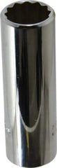 Proto - 5/8", 3/8" Drive, Deep Hand Socket - 12 Points, 2-3/4" OAL, Chrome Vanadium, Chrome Finish - Apex Tool & Supply