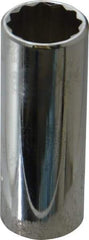 Proto - 3/4", 3/8" Drive, Deep Hand Socket - 12 Points, 2-3/4" OAL, Chrome Finish - Apex Tool & Supply