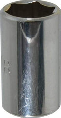 Proto - 5/8", 1/2" Drive, Standard Hand Socket - 6 Points, 1-1/2" OAL, Chrome Finish - Apex Tool & Supply