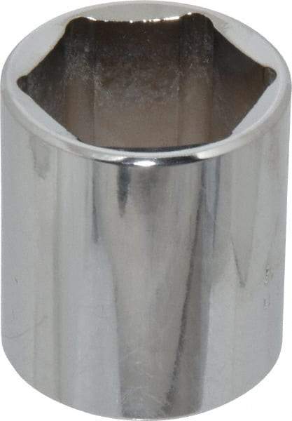 Proto - 1-3/16", 1/2" Drive, Standard Hand Socket - 6 Points, 1-3/4" OAL, Chrome Finish - Apex Tool & Supply