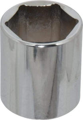 Proto - 1-3/16", 1/2" Drive, Standard Hand Socket - 6 Points, 1-3/4" OAL, Chrome Finish - Apex Tool & Supply