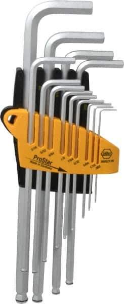 Wiha - 13 Piece L Key Standard Hex Key Set - Hex Range from 0.05 to 3/8" - Apex Tool & Supply