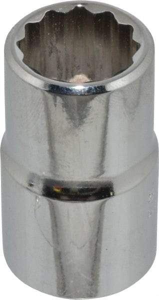 Proto - 9/16", 1/2" Drive, Standard Hand Socket - 12 Points, 1-1/2" OAL, Chrome Finish - Apex Tool & Supply