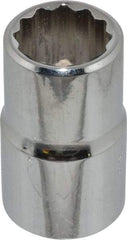 Proto - 9/16", 1/2" Drive, Standard Hand Socket - 12 Points, 1-1/2" OAL, Chrome Finish - Apex Tool & Supply