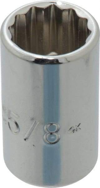 Proto - 5/8", 1/2" Drive, Standard Hand Socket - 12 Points, 1-1/2" OAL, Chrome Finish - Apex Tool & Supply