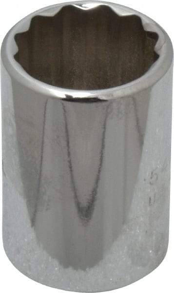 Proto - 3/4", 1/2" Drive, Standard Hand Socket - 12 Points, 1-1/2" OAL, Chrome Finish - Apex Tool & Supply