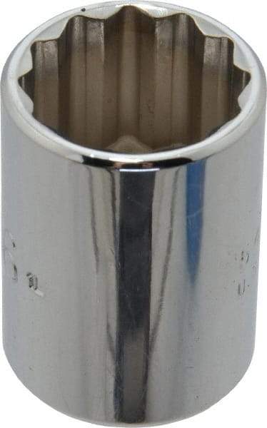 Proto - 13/16", 1/2" Drive, Standard Hand Socket - 12 Points, 1-1/2" OAL, Chrome Finish - Apex Tool & Supply