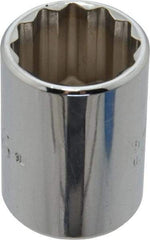 Proto - 13/16", 1/2" Drive, Standard Hand Socket - 12 Points, 1-1/2" OAL, Chrome Finish - Apex Tool & Supply