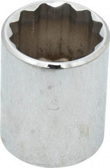 Proto - 15/16", 1/2" Drive, Standard Hand Socket - 12 Points, 1-9/16" OAL, Chrome Vanadium, Chrome Finish - Apex Tool & Supply