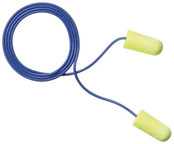 3M - Metal Detectable, Disposable, Corded, 32 dB Earplugs - Yellow, 200 Pairs - Apex Tool & Supply