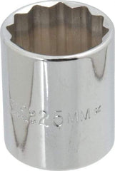 Proto - 1/2" Drive, Standard Hand Socket - 12 Points, 1-17/32" OAL, Chrome Finish - Apex Tool & Supply