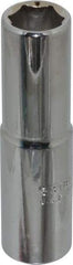 Proto - 9/16", 1/2" Drive, Deep Hand Socket - 6 Points, 3-1/4" OAL, Chrome Finish - Apex Tool & Supply