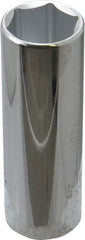 Proto - 13/16", 1/2" Drive, Deep Hand Socket - 6 Points, 3-1/4" OAL, Chrome Finish - Apex Tool & Supply