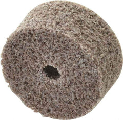 3M - 1" Diam, 1/2" Face Width, 3/16" Center Hole, Medium Grade, Aluminum Oxide Deburring Wheel - Unitized, Hard Density 7 Grade, 35,100 RPM - Apex Tool & Supply