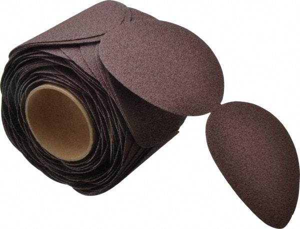 3M - 5" Diam, 50 Grit Aluminum Oxide Adhesive PSA Disc - Coarse Grade, X Weighted Cloth Backing, For Bench Top Motors, Random Orbital Sanders - Apex Tool & Supply