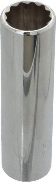 Proto - 5/8", 1/2" Drive, Deep Hand Socket - 12 Points, 3-1/4" OAL, Chrome Finish - Apex Tool & Supply