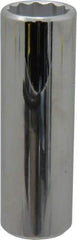 Proto - 1/2" Drive, Deep Hand Socket - 12 Points, 3-1/4" OAL, Chrome Finish - Apex Tool & Supply