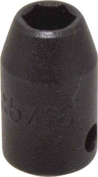 Proto - 3/8" Drive 5/16" Standard Impact Socket - 6 Points, 1-3/32" OAL - Apex Tool & Supply