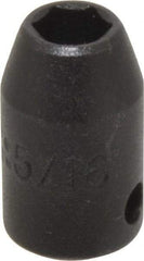 Proto - 3/8" Drive 5/16" Standard Impact Socket - 6 Points, 1-3/32" OAL - Apex Tool & Supply