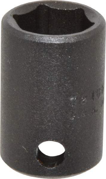 Proto - 3/8" Drive 1/2" Standard Impact Socket - 6 Points, 1-3/32" OAL - Apex Tool & Supply